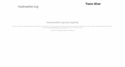 Desktop Screenshot of hostreseller.org
